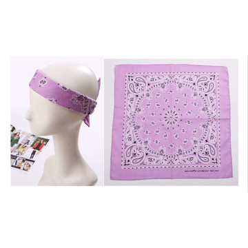 100 Процентов Хлопчатобумажный Custom Paisley Печатные Bandanas Шея Kerchief Шарф Браслеты Платок